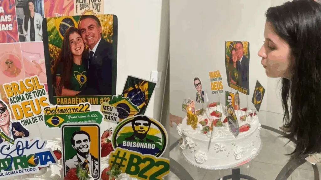 Jovem completa 22 anos e celebra aniversário com tema Bolsonaro