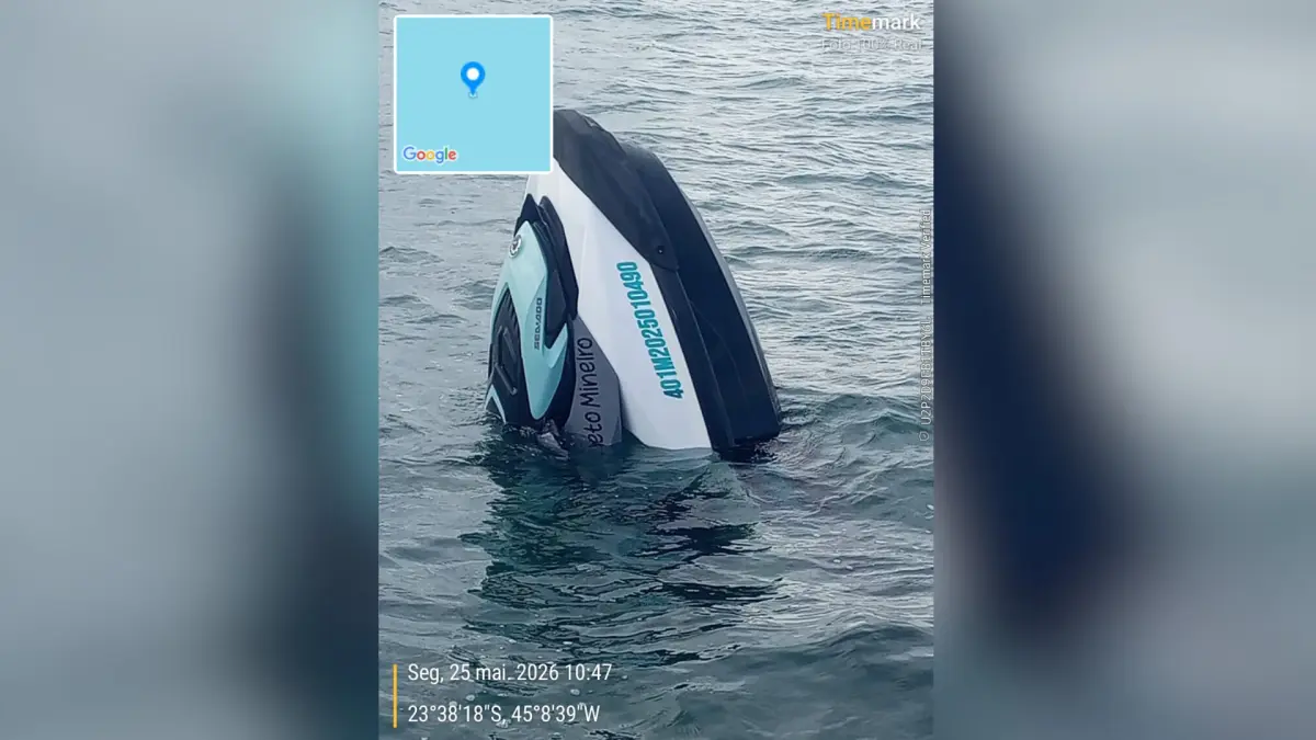 Mulher é encontrada viva dois dias após sumir em passeio de jetski em SP