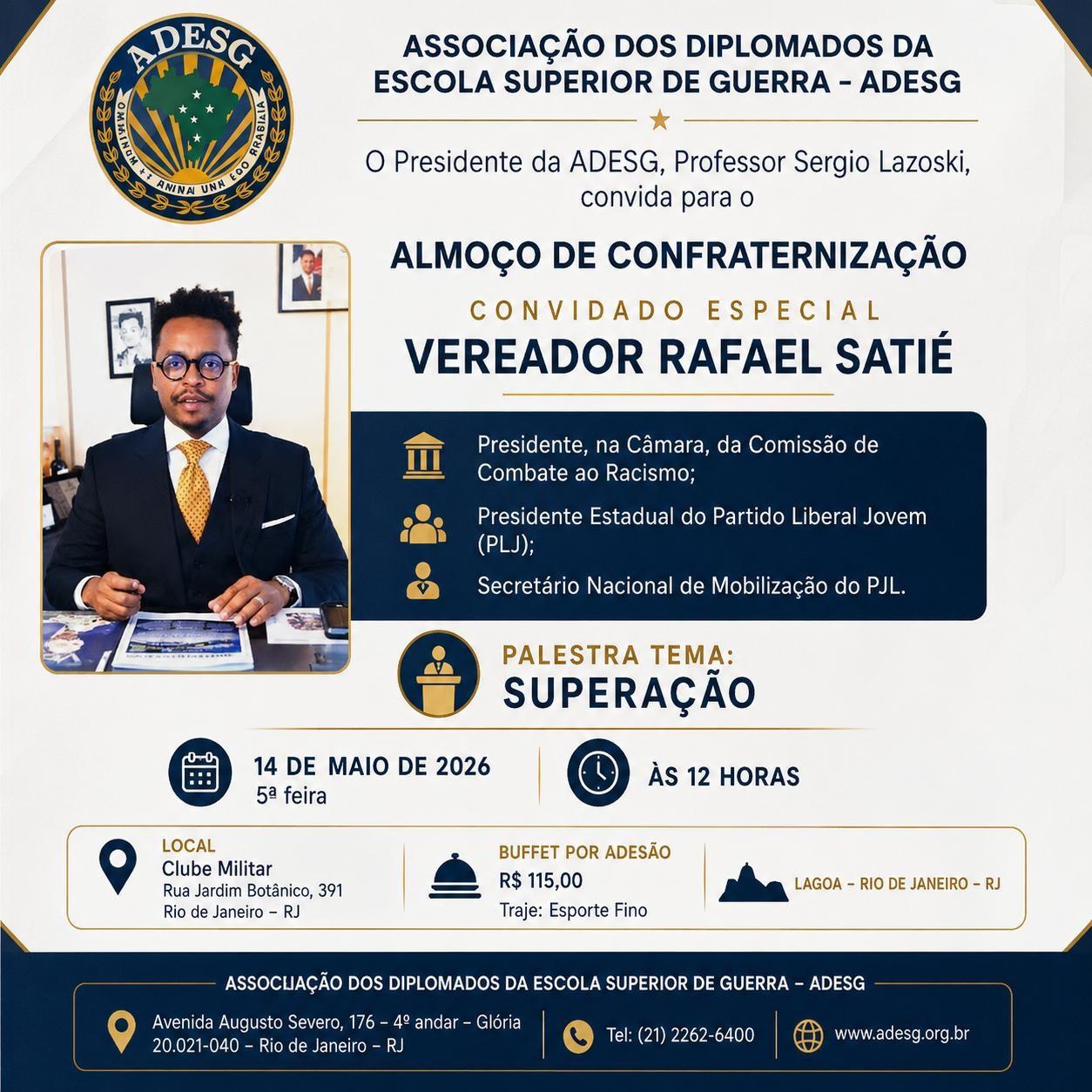 Almoço ADESG com Rafael Satiê