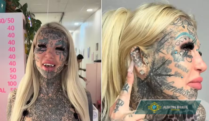 Australiana supertatuada viaja ao exterior, incluindo o Brasil, para modificações corporais proibidas no seu país