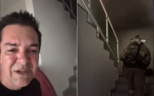 Casa de Regis Danese pega fogo e cantor pede orações