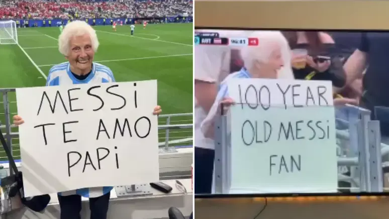 ‘Fã do Messi de 100 anos’: conheça a vovó que já pediu o craque em casamento e viralizou nas redes sociais 