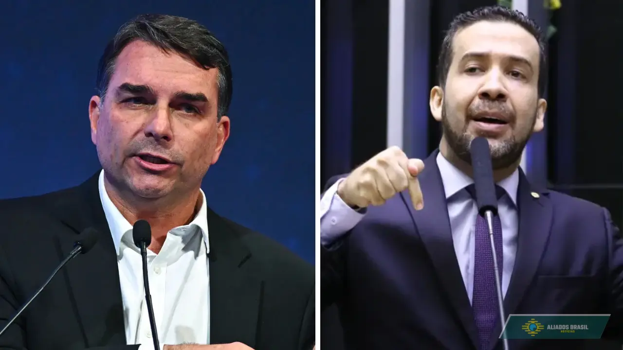Flávio Bolsonaro apresenta queixa-crime contra Janones por injúria