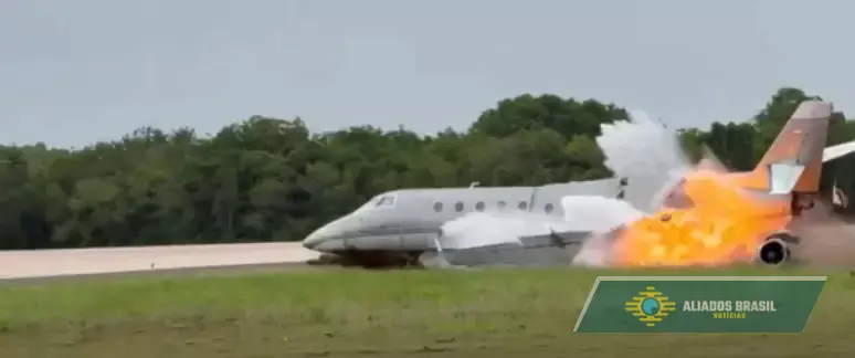 Jatinho particular explode na hora do pouso na República Dominicana; veja vídeo 