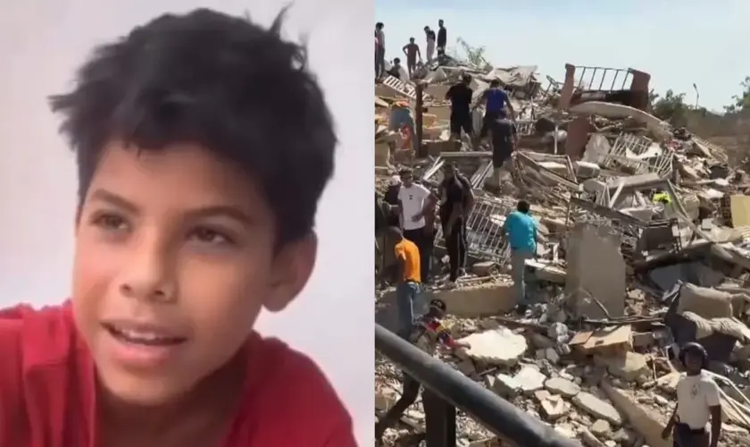 Menino diz que viu Jesus salvar sua vida nos escombros de terremoto: “Ele me carregou”