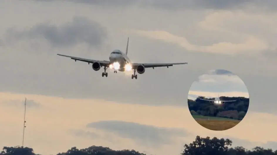 “Na 1ª não deu”: piloto impressiona ao descer avião “de lado” e pousar em aeroporto de SC
