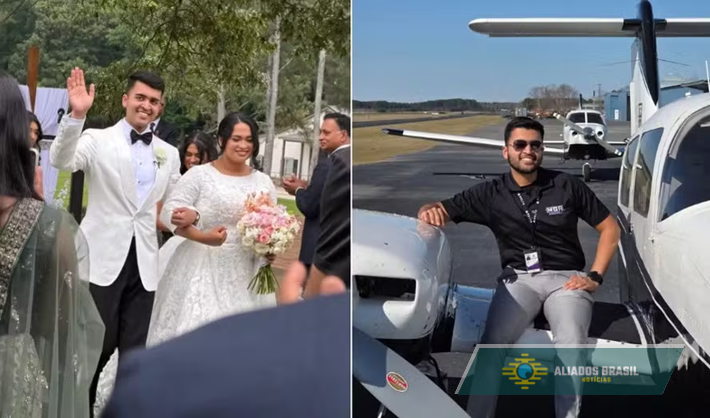 Noivo morre em queda de helicóptero momentos após deixar festa de casamento; noiva sobreviveu