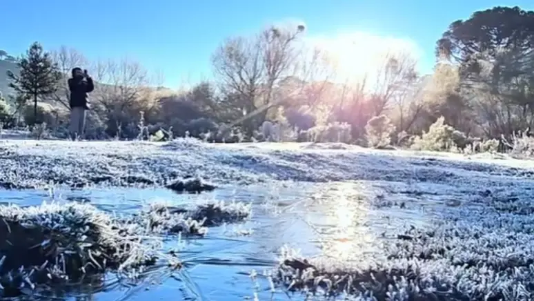 Serra Catarinense tem recorde de frio com -9,1ºC nesta quarta-feira 
