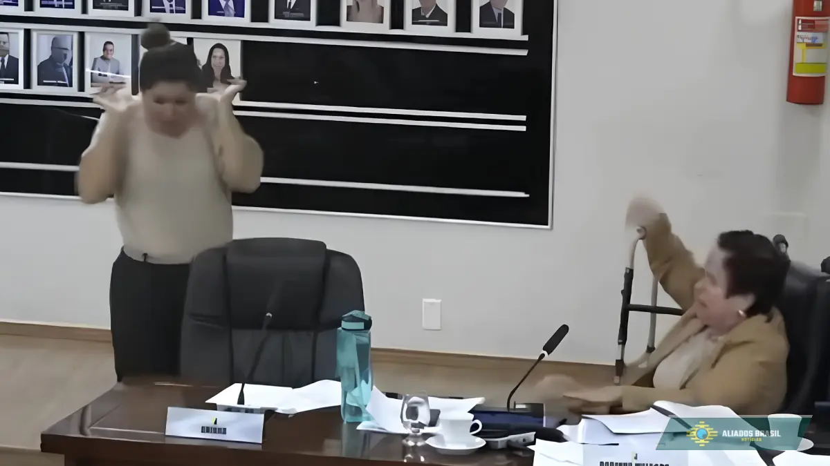 VÍDEO: Vereadora se irrita e joga microfone durante sessão da Câmara de Unaí (MG)