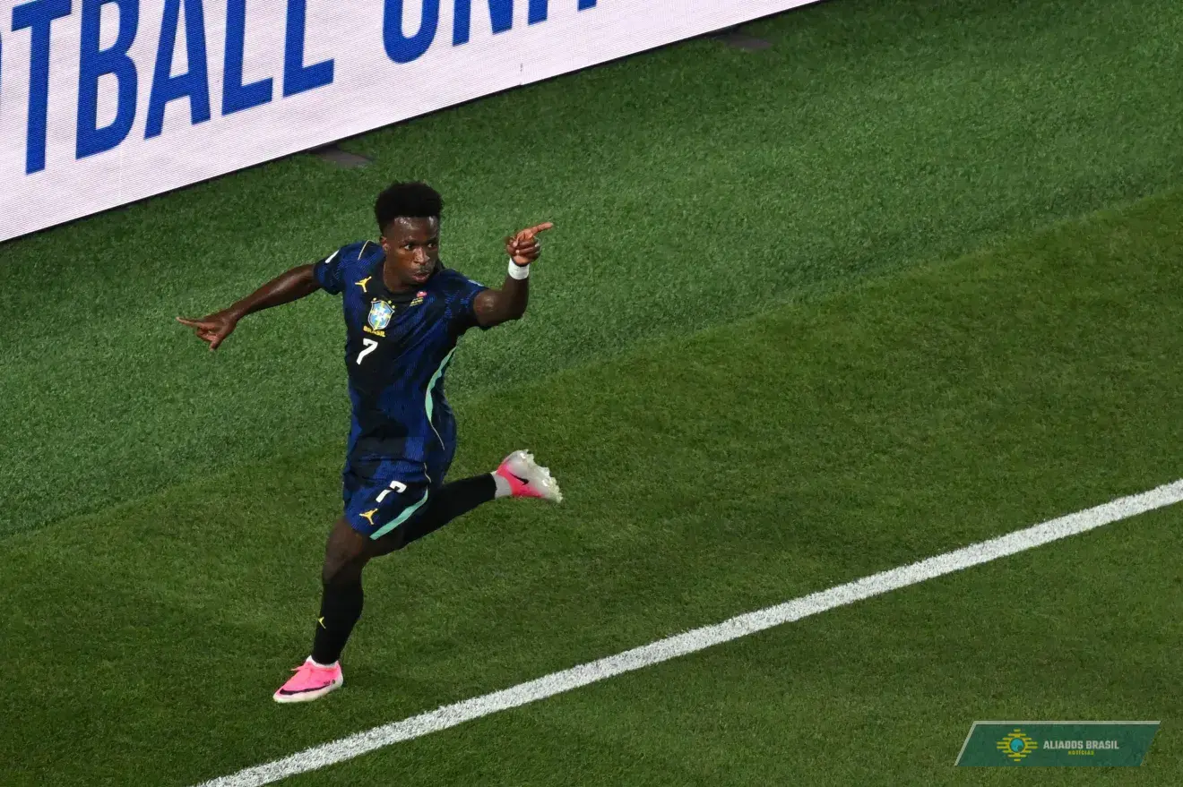 Vini Jr. volta a brilhar, Brasil bate Haiti e lidera grupo na Copa do Mundo