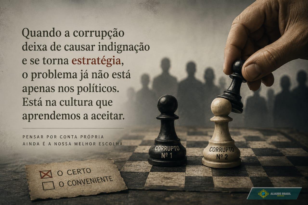 A CORRUPÇÃO DEIXOU DE SER O PROBLEMA. AGORA VIROU ESTRATÉGIA.