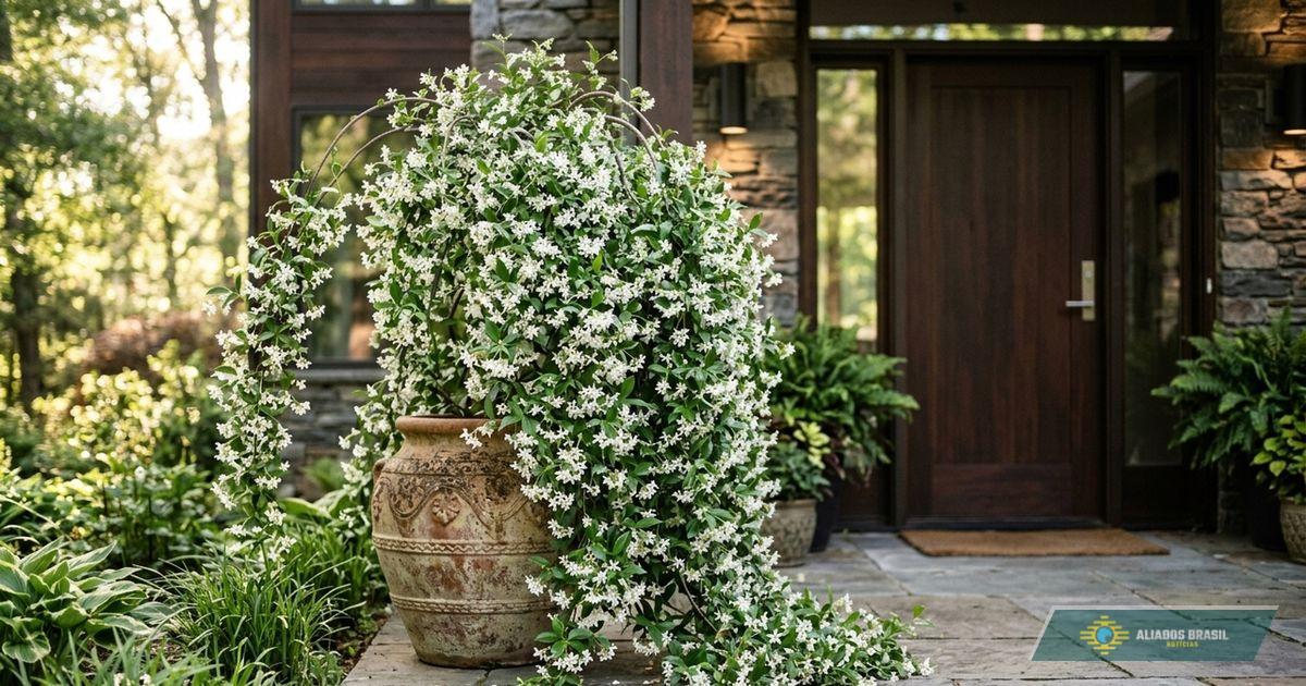 A planta ornamental que perfuma toda a entrada da casa e cresce perfeitamente em meia-sombra
