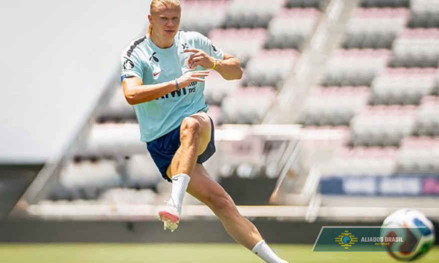 A resposta sincera de Haaland sobre quem é o favorito no jogo entre Noruega e Inglaterra