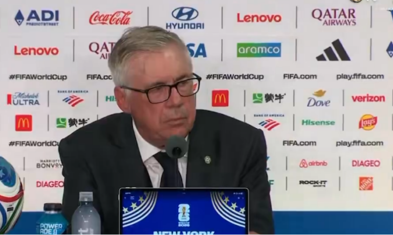 Ancelotti explica por que Vini Jr. não bateu pênalti