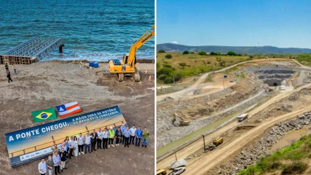 Corrida eleitoral: Lula inaugura até canteiro de obras e túnel seco