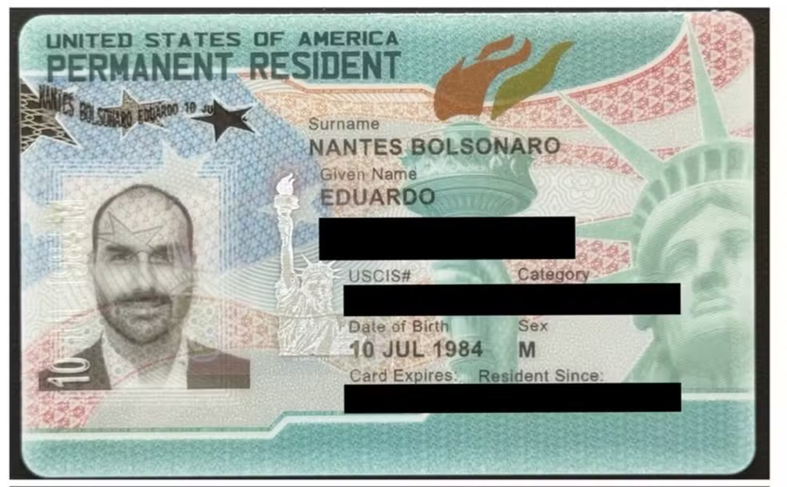 Governo Trump concede green card a Eduardo Bolsonaro