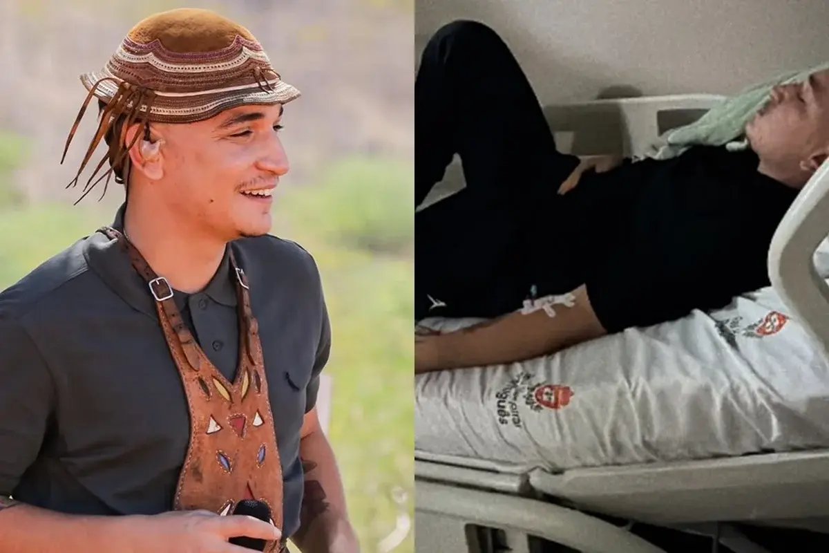 João Gomes é levado ao hospital e esposa desabafa: 