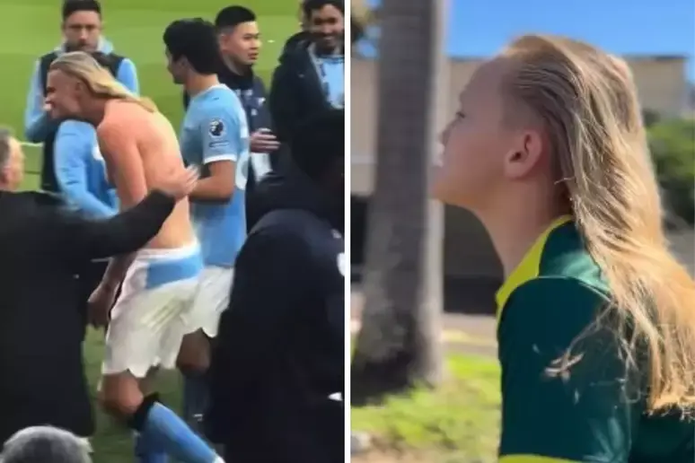Mini Haaland: estudante brasileiro faz sucesso pela similaridade com norueguês 