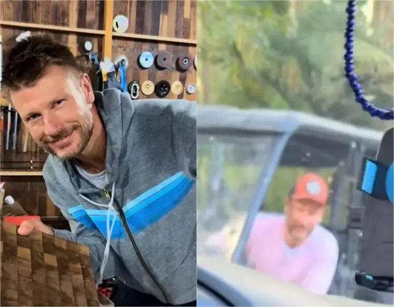 Mulher atola carro na estrada e é salva por Rodrigo Hilbert; veja vídeo 