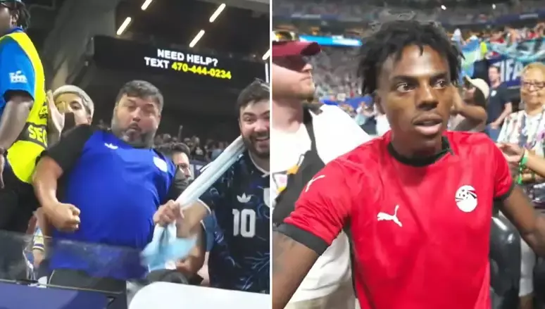 Torcida argentina volta a fazer gesto racista contra streamer após classificação da Argentina na Copa  