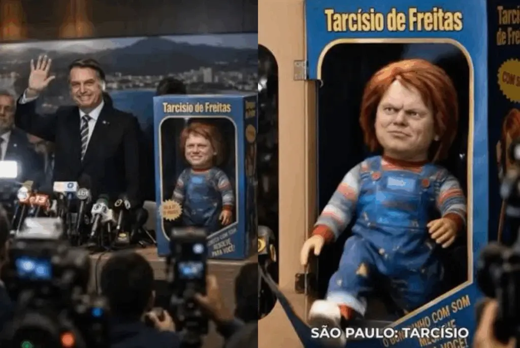 TRE derruba vídeo de petista que retrata Tarcísio como Chucky