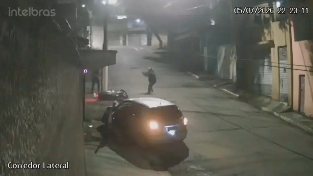 Vídeo: homem atropela suspeito de assalto e é baleado na zona Sul de SP