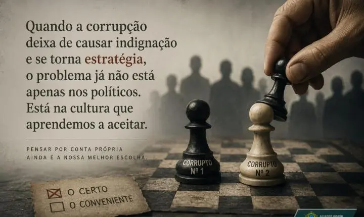 A CORRUPÇÃO DEIXOU DE SER O PROBLEMA. AGORA VIROU ESTRATÉGIA.