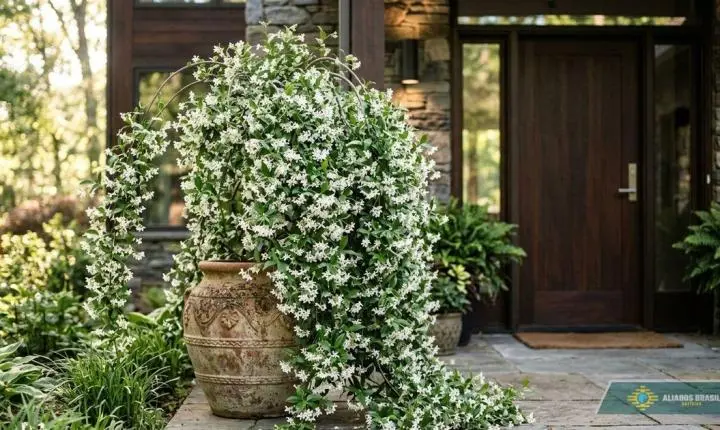 A planta ornamental que perfuma toda a entrada da casa e cresce perfeitamente em meia-sombra
