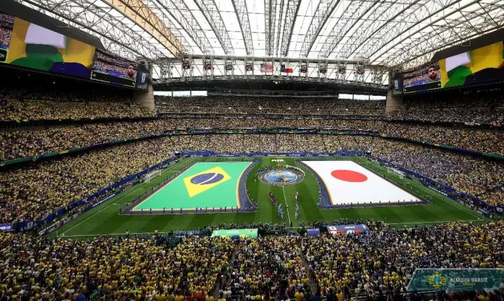 Após Brasil x Japão, gesto inesperado entre as duas torcidas emociona e viraliza