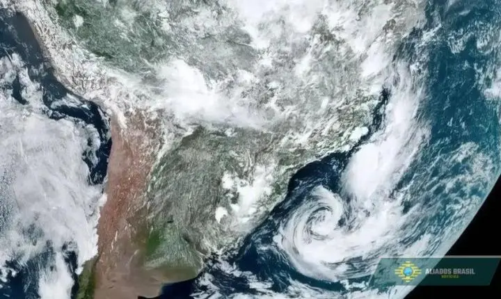 Ciclone-bomba a caminho do Brasil irá trazer queda de temperatura