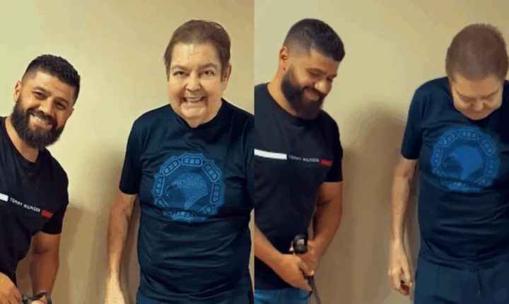 Em vídeo, Faustão reaparece sem cadeira de rodas