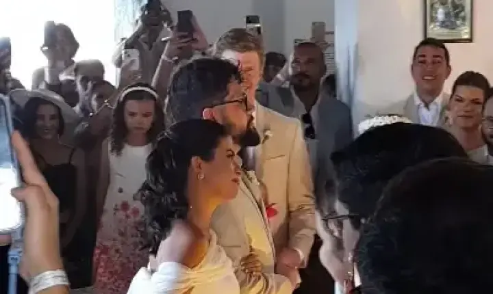 Fotos: João Campos e Tabata Amaral se casam em Pernambuco