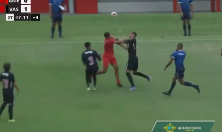 Jogo de título do Vasco na Copa Rio sub-20 termina com briga generalizada contra America; veja vídeo