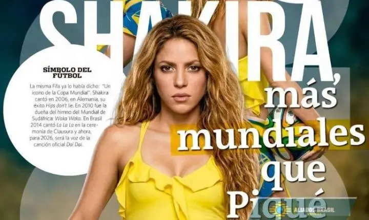 'Mais Copas que o Piqué': Capa de jornal colombiano com frase sobre Shakira e o ex movimenta a web