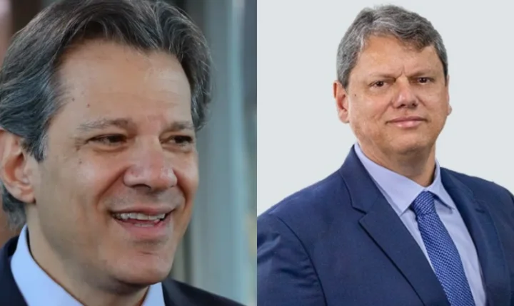 Tarcísio lidera no estado, mas empata com Haddad em uma cidade, aponta pesquisa