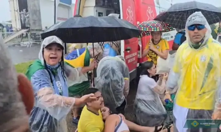 Veja relato de apoiadoras de Nikolas atingidas por raio em Brasília