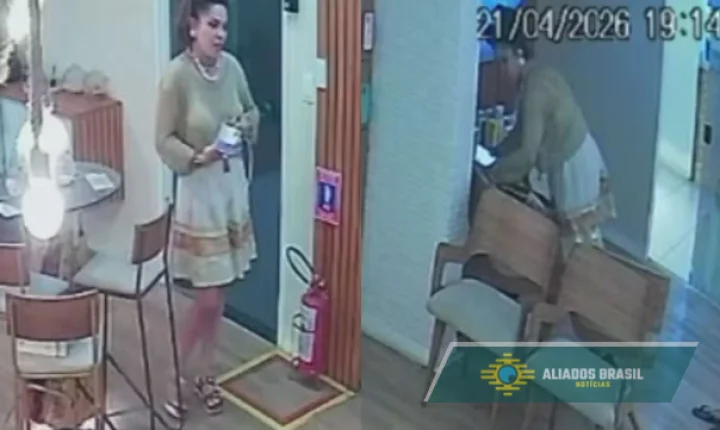 VÍDEO: Advogada é flagrada por câmeras ao furtar iPhones em loja no Recife