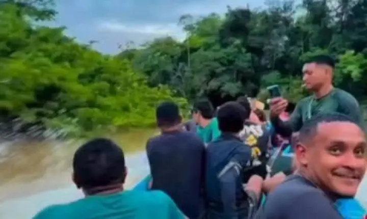 Vídeo flagra perseguição de barco em alta velocidade na Amazônia