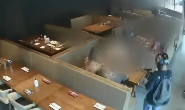 Vídeo mostra pânico de clientes em restaurante japonês durante assalto em SP