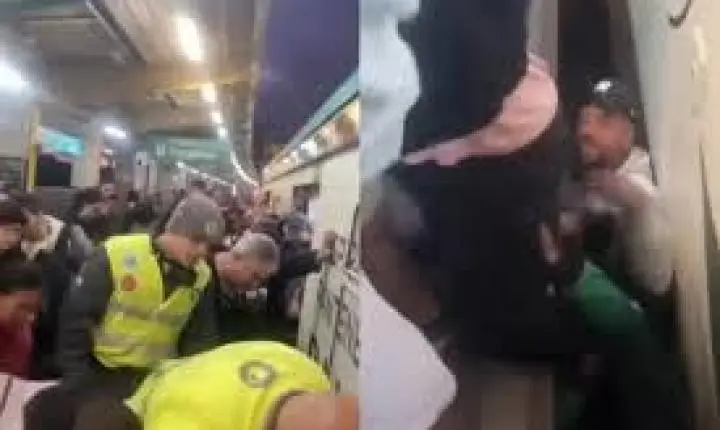 Vídeo: mulher cai em vão entre trem e plataforma em SP